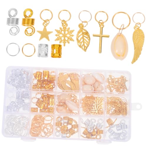 HAMPPLIES 200 Stück Teiliges Dreadlocks Haar Manschetten Set aus Metall Flexible Runde Haarschmuck Ringe für Zöpfe und Flechten Verstellbare DIY Haar Accessoires für Frauen und Mädchen bei von HAMPPLIES