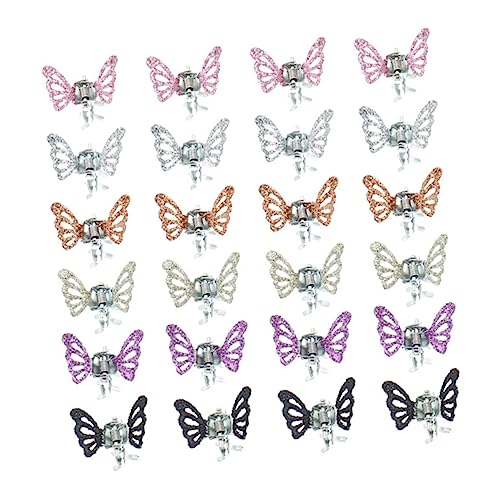 HAMPPLIES 24 Stück Mini Haarklammern Schmetterling Haarspangen für Mädchen Robuste Klauenclips aus Langlebigem Legierungs Material für Verschiedene Frisuren und Alltagssituationen HAMPPLIES 24 Stück Mini Haarklammern Schmetterling Haarspangen für Mädchen Robuste Klauenclips aus Langlebigem Legierungs Material für Verschiedene Frisuren und Alltagssituationen von HAMPPLIES