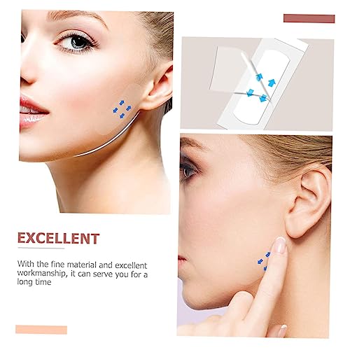 HAMPPLIES 240 Stück Facial Tape Unsichtbar Gesichtsstreifen V Förmiges Lifting Patch Atmungsaktiv zur Haut Für Konturierung und Faltenreduktion Geeignet für Alltag und Besondere Anlässe von HAMPPLIES