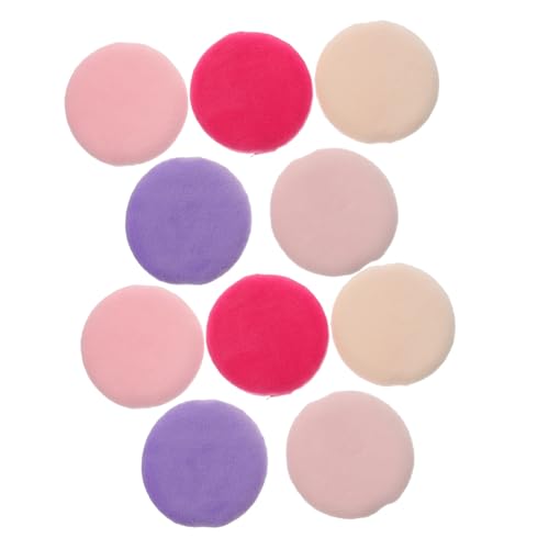 HAMPPLIES 2Boxen Lose Puderquaste Samtiger Oberfläche Weicher Hautfreundlicher Make up Schwamm für Puder Foundation Concealer Waschbar und Sanft für Empfindliche Haut Zufällige Farbe von HAMPPLIES