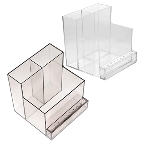 HAMPPLIES 2Stücke Nagelbohrer Bit Organizer mit Aufbewahrungskoffer Transparente Schwarze Halterung für Nagelkunst Design für Fräser und Schleifköpfe für Nagelsalons HAMPPLIES 2Stücke Nagelbohrer Bit Organizer mit Aufbewahrungskoffer Transparente Schwarze Halterung für Nagelkunst Design für Fräser und Schleifköpfe für Nagelsalons von HAMPPLIES