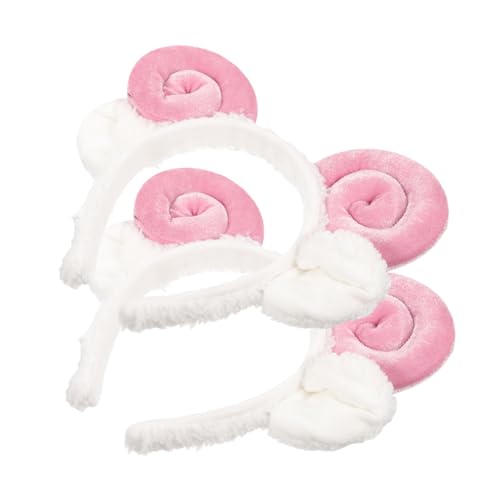 HAMPPLIES 2stücke Haarband Mit Schafsohren Aus Kopfschmuck Für Halloween Diy-accessoire Bezaubernder Stirnband Leicht Und Atmungsaktiv Cartoon-stil Für Erwachsene von HAMPPLIES