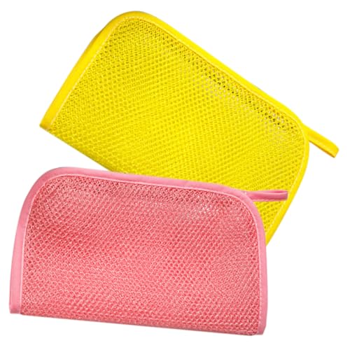 HAMPPLIES 2stücke Netz Peeling Handtuch Für Dusche Körperpeelinglappen Rückenschrubber Nylon Badetücher Körperreinigungstuch Tragbares Schrubben Tool Für Camping Und Reisen von HAMPPLIES