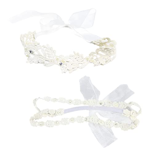 HAMPPLIES 2stücke Junge Mädchen Stirnband Mit Spitze Und Blumenmuster Junge Mädchen Haarband Für Kleinkinder Kopfschmuck Für Foto Haar Accessoires Strapazierfähig Und Langlebig von HAMPPLIES