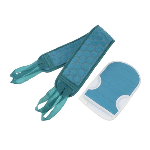 HAMPPLIES 2stücke Teiliges Rückenpeelinghandschuhe Mit Duschschrubber Exfoliierende Badestripper Für Sanfte Hautmassage Weiche Badetücher Für Entspannende Dusche Doppelseitige Anwendung von HAMPPLIES