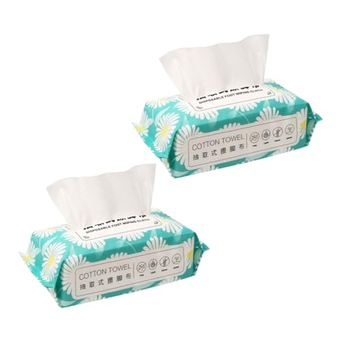 HAMPPLIES 2taschen Fußtücher Mit Hoher Saugfähigkeit Einweg-fußtücher Für Spa Tragbare Reinigungstücher Praktische Fuß-spa-wischtücher Einweg-handtücher Aus Dickem Material von HAMPPLIES