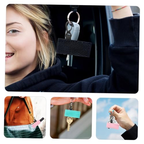 HAMPPLIES 3 Stck Strick Lippenstift Tasche Schlüsselanhänger Lippenbalsam Halter Tragbar Lippenpflege Hülse Outdoor Reise Kosmetik Organizer von HAMPPLIES