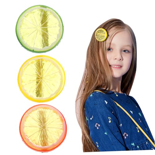 HAMPPLIES 3 Stück Lemon Haarklammern Kreative Haarspangen im Zitronenscheiben Design Leichte Haarschmuck für Mädchen für Partys Geburtstage und Alltag HAMPPLIES 3 Stück Lemon Haarklammern Kreative Haarspangen im Zitronenscheiben Design Leichte Haarschmuck für Mädchen für Partys Geburtstage und Alltag von HAMPPLIES