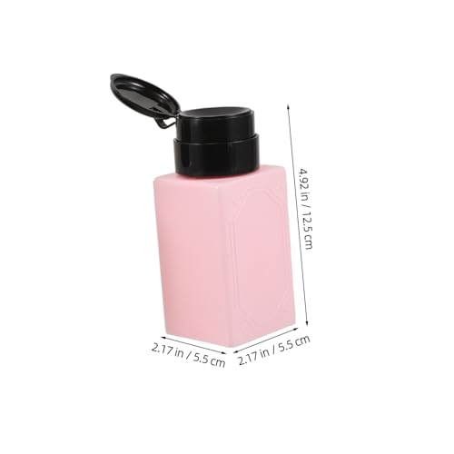 HAMPPLIES 3 Stück Pumpspender Flasche Nagellackentferner Spender für Nagelstudio Flüssigkeiten Makeup Entferner Farbmix Rosa Weiß Blau Langlebig Sicher und Sparsam von HAMPPLIES