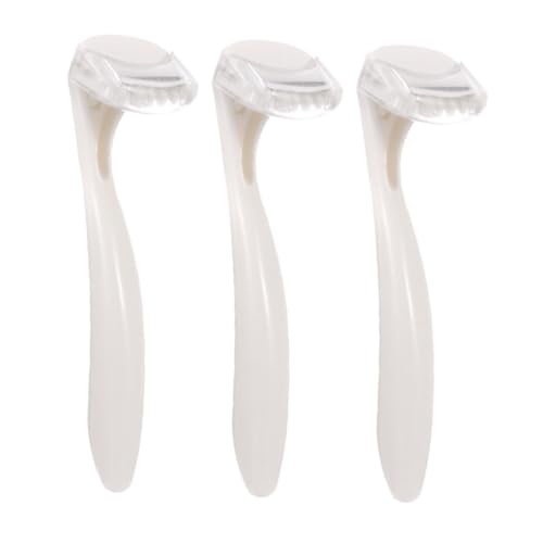 HAMPPLIES 3stücke Mini-gesichtshaarschneider Für Frauen Tragbarer Haarentferner Körperrasierer in Reisegröße Manuelles Haarentfernungswerkzeug Geeignet Für Achseln Und Intimbereich von HAMPPLIES