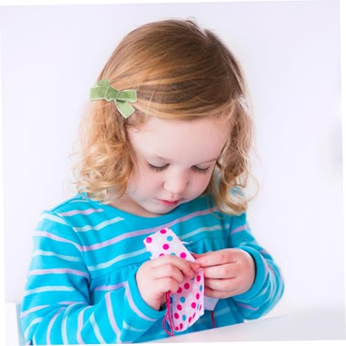 HAMPPLIES 3 Stück Teiliges Mädchen Haarklammern Haarspangen aus Weichem Samt mit Süßer Farbverlaufsschleife Rutschfeste Haarclips für Junge Mädchen und Kleinkinder Farblich Abgestimmt von HAMPPLIES