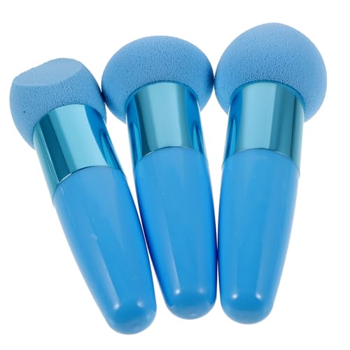 HAMPPLIES 3 Stück Teiliges Make up Schwamm mit Stiftgriff Tragbare Beauty Sponge für Foundation Concealer Natürlicher Look Praktische Kosmetik Accessoires für Damen von HAMPPLIES