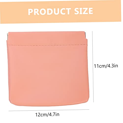 HAMPPLIES 3 Stück Teiliges PU Leder Kosmetiktasche Kleine Multifunktionale Schminktaschen mit Automatischem Verschluss Portable Geldbörse für Lippenstift Münzen für Reisen und Alltag von HAMPPLIES