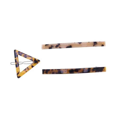 HAMPPLIES 3 Stück Teiliges Retro Haarklammer Leopard Print aus Acetat Geometrische Haarspangen in Dunklem und Hellem Design Eleganter Haarschmuck für Damen Vielseitig für Party Alltag und von HAMPPLIES