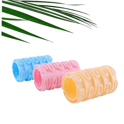 HAMPPLIES 3 Stück Teiliges Tragbare Leichte Haarlockenwickler aus Schonendem Material Einfaches DIY Haarstyling für Damen und Mädchen Kleine für Vielseitige Haartypen von HAMPPLIES