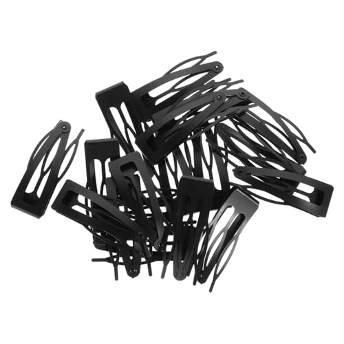 HAMPPLIES 30 Stück Teiliges Metall Snap Haarklammern Schwarz Kleine Haarspangen für Frauen und Mädchen Vielseitige Haarschmuck Accessoires für Alltag Geburtstag Cosplay und Verschiedene von HAMPPLIES