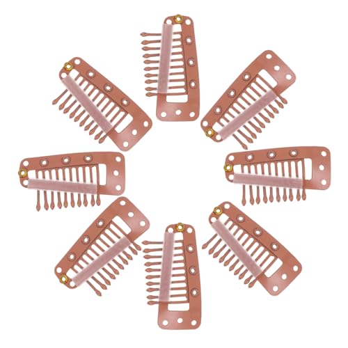 HAMPPLIES 30Stücke Perückenclips Metall Snap Clips für Haarverlängerungen Leichte und Praktische Befestigung für Perücken für Damen Zahn Design von HAMPPLIES