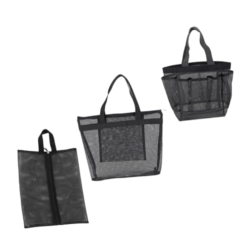 HAMPPLIES 3Stücke Teiliges Kosmetiktaschen aus Netzmaterial wasserdichte Aufbewahrungstaschen für Reisen Strand und Freizeit Langlebige Make Up Organizer für Damen HAMPPLIES 3Stücke Teiliges Kosmetiktaschen aus Netzmaterial wasserdichte Aufbewahrungstaschen für Reisen Strand und Freizeit Langlebige Make Up Organizer für Damen von HAMPPLIES