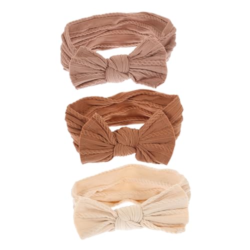 HAMPPLIES 3stücke Nylon Stirnbänder Für Junge Mädchen Mädchen Mit Schleife Babyschleifen Für Kleinkinder Für Neugeborene Kopfbedeckung Für Junge von HAMPPLIES