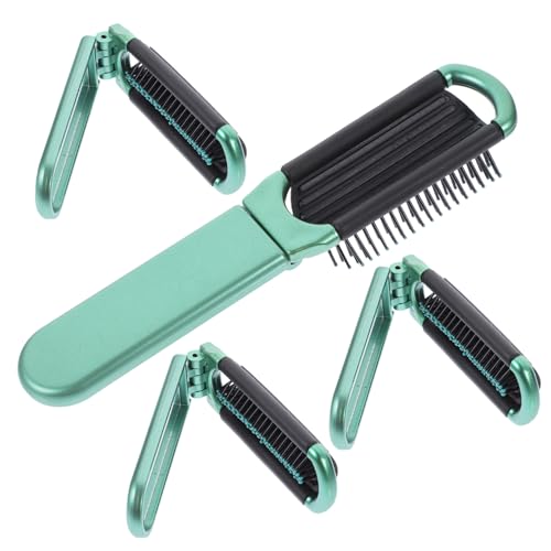 HAMPPLIES 4 Stck Faltbare Haarkamm Spiegel Teiliges Kompakte Reisebürste Stabil Langlebig Klappbar für Damen Herren Praktische Stylingbürste Platzsparend Handlich von HAMPPLIES