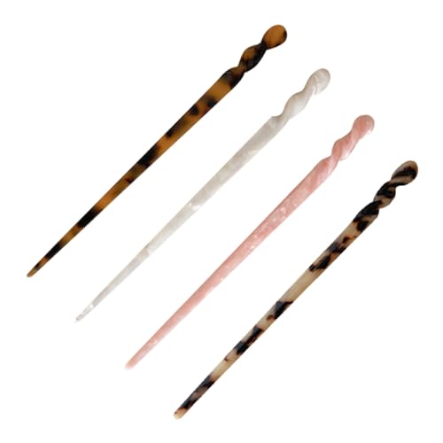 HAMPPLIES 4 Stck Teiliges Damen Haarnadeln Chinesische Vintage Haarstäbchen Haarschmuck für Dutt Styling Haarnadeln Frauen Dekorative Haarstäbchen für Verschiedene Frisuren von HAMPPLIES