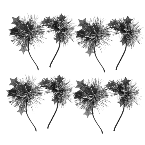 HAMPPLIES 4 Stck Teiliges Stern Stirnband Glitzerndes Haarband für Mädchen Frauen Leichtes Party Haaraccessoire Stilvolles Design Niedlich und Auffällig von HAMPPLIES