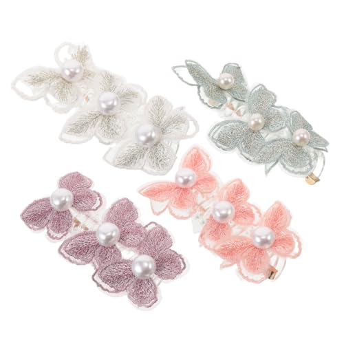 HAMPPLIES 4stücke Haargummi-armband Mit Schmetterlings-design Elastische Telefonkabel-haargummis Spiralform Pferdeschwanzhalter Dekorative Haar-accessoires Für Frauen Und Mädchen von HAMPPLIES