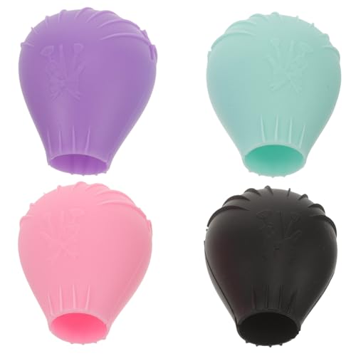 HAMPPLIES 4 Stück Make Up Pinselhalter aus Weichem Silikon Teiliges Pinsel Schutzcover für Foundation Reisekosmetik Organizer in Grün Violett Schwarz HAMPPLIES 4 Stück Make Up Pinselhalter aus Weichem Silikon Teiliges Pinsel Schutzcover für Foundation Reisekosmetik Organizer in Grün Violett Schwarz von HAMPPLIES