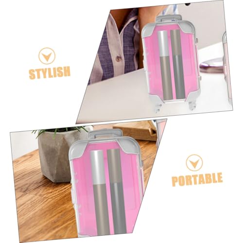 HAMPPLIES 4 Stück Mini Kosmetikkoffer mit Weichem Innenfutter Tragbarer Make Up Organizer für Wimpern Kompakte Reise Make Up Tasche Stilvoller Schminkkoffer für Unterwegs und Alltag von HAMPPLIES