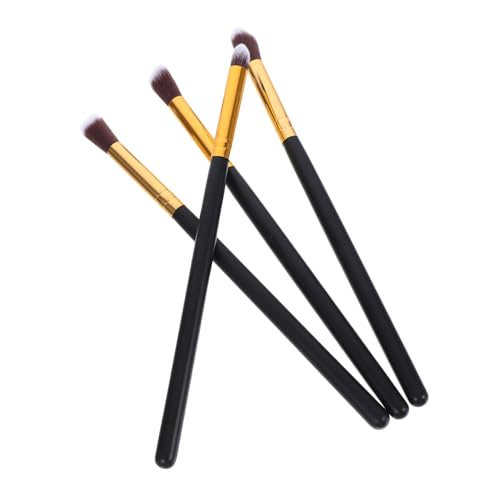 HAMPPLIES 4 Stück Teiliges Augen Make Up Pinselset Kleine Lidschattenpinsel in Schwarz Gold Präzise Blending und Detailpinsel für Lidschatten Lippen und Blush Weiche Synthetische Haare für HAMPPLIES 4 Stück Teiliges Augen Make Up Pinselset Kleine Lidschattenpinsel in Schwarz Gold Präzise Blending und Detailpinsel für Lidschatten Lippen und Blush Weiche Synthetische Haare für von HAMPPLIES