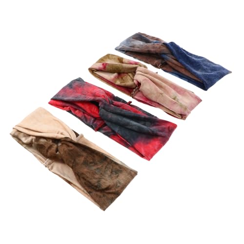 HAMPPLIES 4 Stück Teiliges Elastisches Sport Haarband mit Kreuzknoten Weiches Rutschfestes Fitness und Yoga Stirnband für Damen Atmungsaktiv Farbenfrohes Boho Design Langlebig und Waschbar HAMPPLIES 4 Stück Teiliges Elastisches Sport Haarband mit Kreuzknoten Weiches Rutschfestes Fitness und Yoga Stirnband für Damen Atmungsaktiv Farbenfrohes Boho Design Langlebig und Waschbar von HAMPPLIES
