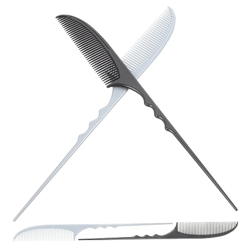 HAMPPLIES 4 Stück Teiliges Haarkamm für Friseure Flexibler Stylingkamm für Schwarze Haare Entwirrungs und Färbekamm für Damen und Herren Langlebig und Rutschfest von HAMPPLIES