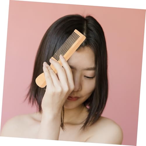 HAMPPLIES 4 Stück Teiliges Holzkamm Damen und Herren Kompakte Reisebürsten Sanft Entwirrende Feine und Grobe Kämme Ergonomisch Langlebig zum Stylen und Pflegen Aller Haartypen von HAMPPLIES