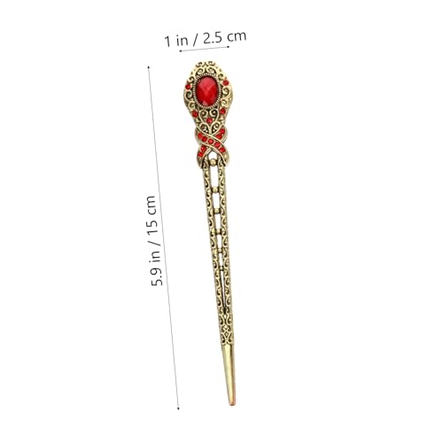 HAMPPLIES 4 Stück Teiliges Retro Haarschmuck Haarnadeln Haarschmuck für Damen Vintage Haarstäbe für Dutt Chignon Geeignet Zufällige Farbe Zufällige Farbe von HAMPPLIES
