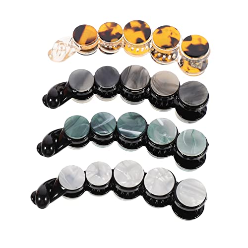 HAMPPLIES 4 Stück Teiliges Runde Haarspangen für Damen Stilvolle Haarklammern aus Acetat Haarschmuck für Hochzeiten und Partys Robuste und Haaraccessoires HAMPPLIES 4 Stück Teiliges Runde Haarspangen für Damen Stilvolle Haarklammern aus Acetat Haarschmuck für Hochzeiten und Partys Robuste und Haaraccessoires von HAMPPLIES