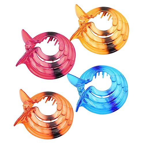 HAMPPLIES 4 Stück Teiliges Spiral Haarklammern für Feines und Dickes Haar Starke Griffkraft Schmerzfrei Haarschmuck Clips für Teenager Mädchen Langlebig und Vielseitig Einsetzbar von HAMPPLIES