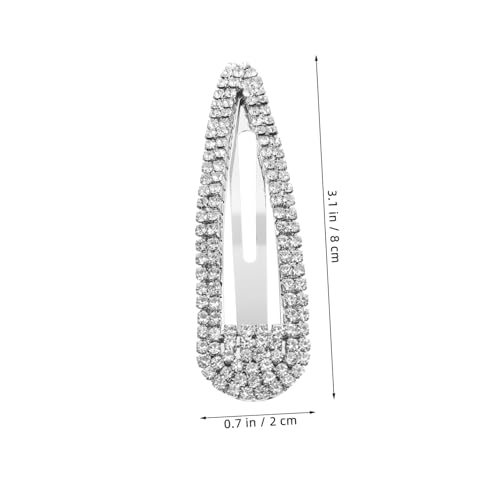 HAMPPLIES 4 Stück Teiliges Strass Haarklammern mit Funkelnden Wasser stein designs Dekorative Metall Haarspangen für Mädchen Langlebig und Formstabil als für Besondere Anlässe von HAMPPLIES
