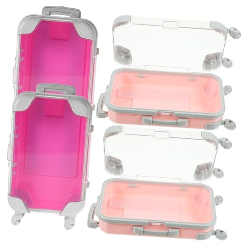 HAMPPLIES 4 Stück Teiliges Tragbares Makeup case Kompakte Aufbewahrungsbox für Falsche Wimpern Robustes und Leichtes Reise kosmetiketui Geeignet für Damen Unterwegs und Reise Make up Tasche von HAMPPLIES