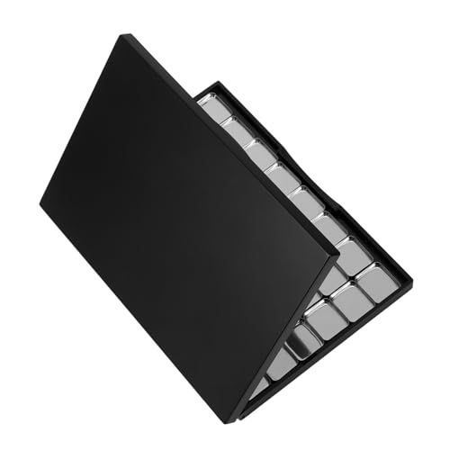 HAMPPLIES 48stücke Magnetische Leere Make-up-palette Make-up-organizer Mit Spiegel Mit Metallpfannen Für Diy-kosmetik Schützende Und Robuste Kosmetikablage Für Lidschatten von HAMPPLIES