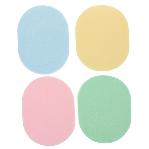 HAMPPLIES 4stücke Gesichtsschwamm Für Peeling Und Reinigung Wiederverwendbare Oval Schwämme Zum Entfernen Von Make-up Und Öl Für Mädchen Und Frauen von HAMPPLIES