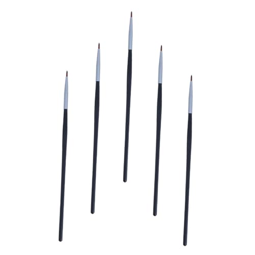 HAMPPLIES 5 Stück Teiliges Eyeliner und Lippenpinsel Präzise Kosmetikpinsel Vielseitig Einsetzbar als Eyeliner Lippenstift und Concealer Pinsel Handlich für Unterwegs Schwarzes Design HAMPPLIES 5 Stück Teiliges Eyeliner und Lippenpinsel Präzise Kosmetikpinsel Vielseitig Einsetzbar als Eyeliner Lippenstift und Concealer Pinsel Handlich für Unterwegs Schwarzes Design von HAMPPLIES