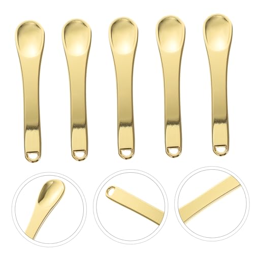 HAMPPLIES 5 Stück Teiliges Mini Kosmetikspatel aus Robustem Material Praktische Gesichtcreme Löffel für Präzises Auftragen Wiederverwendbar Kompakt für Augen und Gesichtscreme Unterwegs von HAMPPLIES