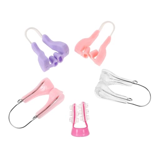 HAMPPLIES 5 Stück Teiliges Silikon Nasenformer Atmungsaktiver Unsichtbarer Nasenclip zur Nasenformkorrektur und Komfortabel für Männer und Frauen zur Verbesserung von Atmung und Nasenoptik von HAMPPLIES