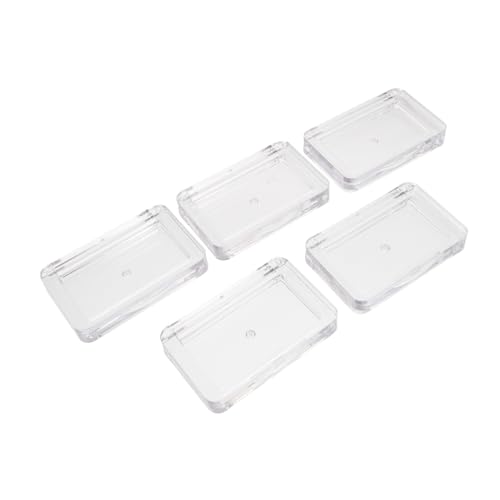 HAMPPLIES 5 Stück Transparente Lidschatten Aufbewahrungsboxen Nachfüllbare Kosmetik Dosen Kompakte Blush Behälter für Reisen und Farbmischung Praktische Make Up Organizer von HAMPPLIES