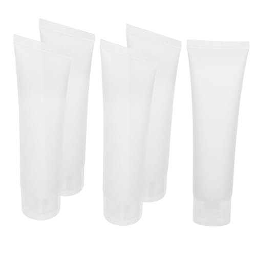 HAMPPLIES 5stücke Teiliges Nachfüllbare Quetschflasche Transparente Reise-behälter Für Shampoo Lotion Handcreme Gesichtsreiniger Für Reisen Und Outdoor-aktivitäten von HAMPPLIES