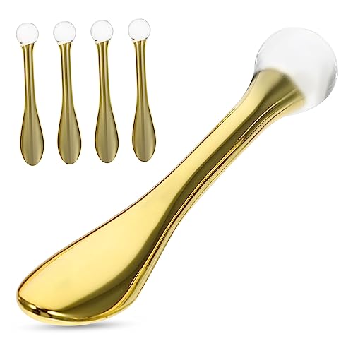 HAMPPLIES 5stücke Tragbarer Augencreme Applikator Augencreme Massage Werkzeug Professionelle Augenmassage Kompakt Löffel Für Täglichen Gebrauch von HAMPPLIES