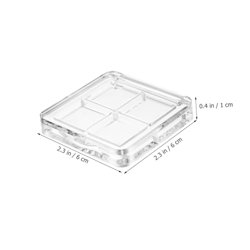 HAMPPLIES 6 Stück Leere Lidschatten palette Transparentes Quadratisches Design Makeup Aufbewahrungsbehälter für Lidschatten Lippenstift und Highlighter Einfache Elegante Schminkpalette für HAMPPLIES 6 Stück Leere Lidschatten palette Transparentes Quadratisches Design Makeup Aufbewahrungsbehälter für Lidschatten Lippenstift und Highlighter Einfache Elegante Schminkpalette für von HAMPPLIES