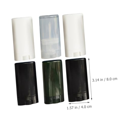 HAMPPLIES 6 Stück Lippenstift Tuben Oval Flach Lip Balm Behälter Transparent Deckel DIY Lippenpflege Tuben Leere Lippenpflegestift Hülle Zufällige Farben Kompakt Tragbar Zufällige Farbe HAMPPLIES 6 Stück Lippenstift Tuben Oval Flach Lip Balm Behälter Transparent Deckel DIY Lippenpflege Tuben Leere Lippenpflegestift Hülle Zufällige Farben Kompakt Tragbar Zufällige Farbe von HAMPPLIES