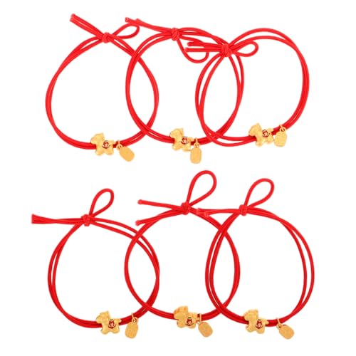HAMPPLIES 6 Stück Neujahrsgeschenk Stirnband Haargummibänder Keine Beschädigung Elastische Bänder Haarseile Für Die Schule Pferdehaargummis Dehnbare Haarbänder Haargummis Für Frauen von HAMPPLIES
