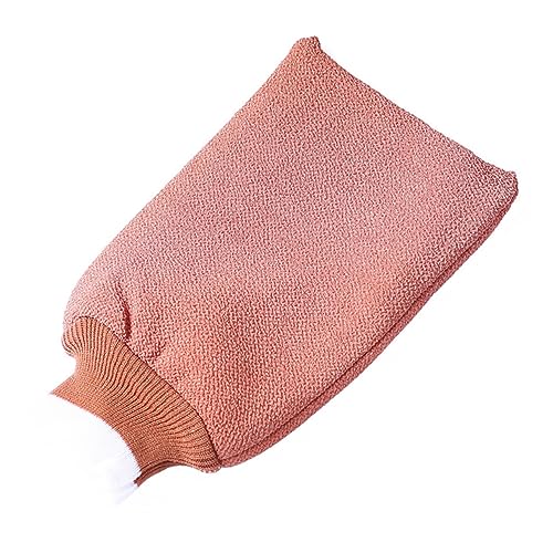 HAMPPLIES 6 Stück Peeling Duschhandschuhe Dual Sided Körperpeeling Nylon Badehandschuhe Für Männer Und Frauen Maschinenwaschbar in Olivgrün Anthrazit Und Rosé Badezubehör Für Sanfte von HAMPPLIES